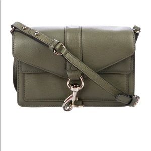 Olive green leather Rebecca Minkoff Hudson bag